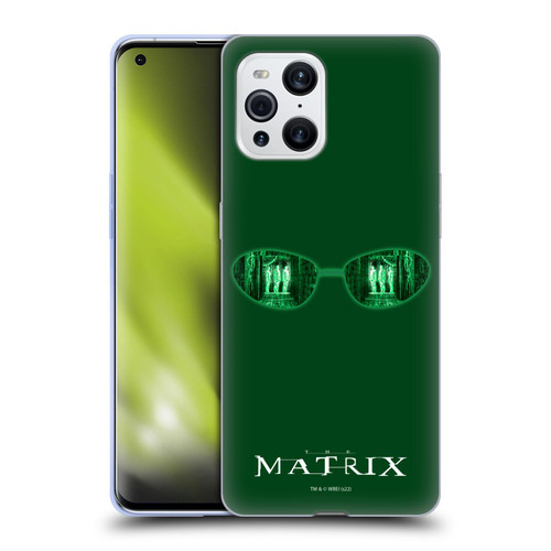 The Matrix Key Art Glass Soft Gel Case for OPPO Find X3 / Pro