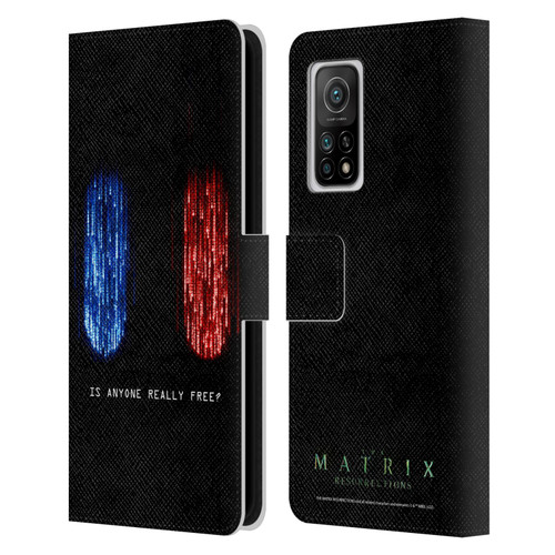 The Matrix Resurrections Key Art Is Anyone Really Free Leather Book Wallet Case Cover For Xiaomi Mi 10T 5G