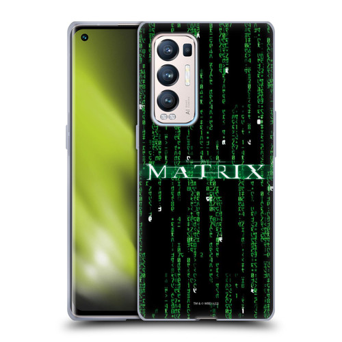 The Matrix Key Art Codes Soft Gel Case for OPPO Find X3 Neo / Reno5 Pro+ 5G