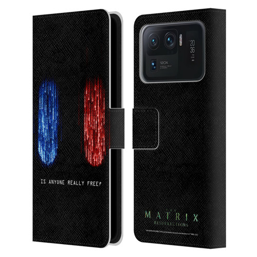 The Matrix Resurrections Key Art Is Anyone Really Free Leather Book Wallet Case Cover For Xiaomi Mi 11 Ultra