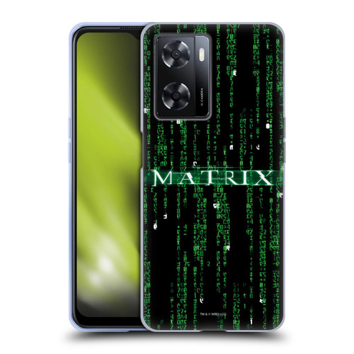 The Matrix Key Art Codes Soft Gel Case for OPPO A57s
