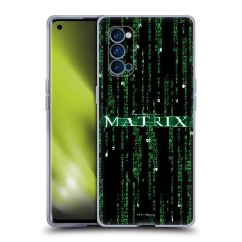 The Matrix Key Art Codes Soft Gel Case for OPPO Reno 4 Pro 5G