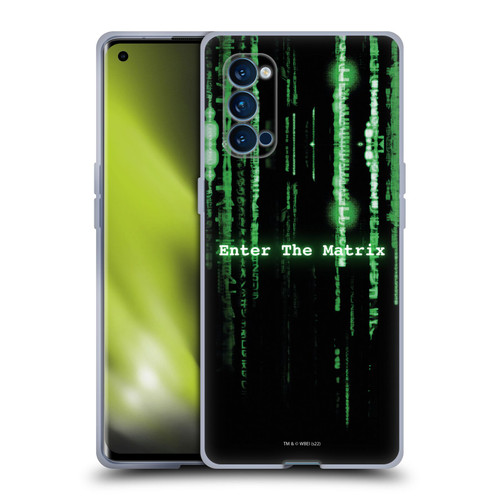 The Matrix Key Art Enter The Matrix Soft Gel Case for OPPO Reno 4 Pro 5G