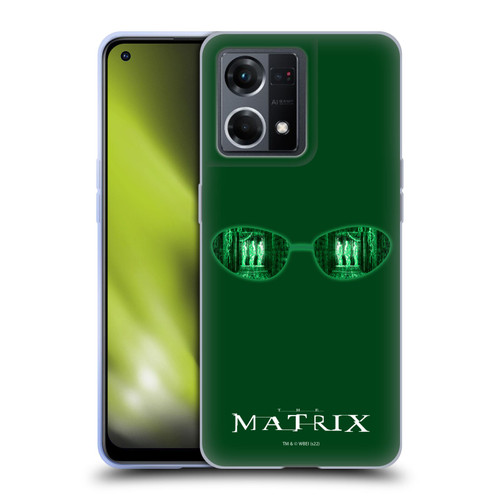 The Matrix Key Art Glass Soft Gel Case for OPPO Reno8 4G