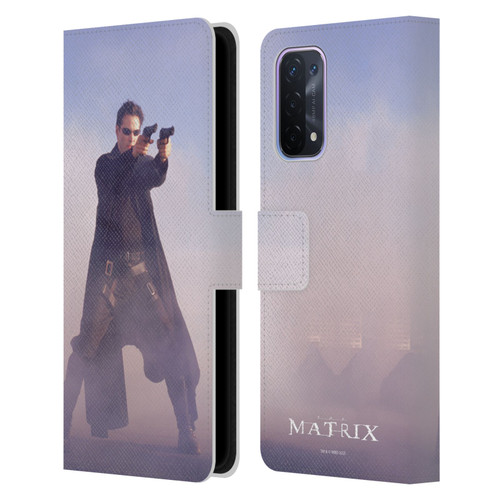The Matrix Key Art Neo 2 Leather Book Wallet Case Cover For OPPO A54 5G