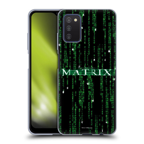The Matrix Key Art Codes Soft Gel Case for Samsung Galaxy A03s (2021)