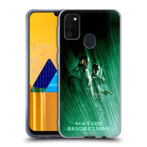 The Matrix Revolutions Key Art Morpheus Trinity Soft Gel Case for Samsung Galaxy M30s (2019)/M21 (2020)