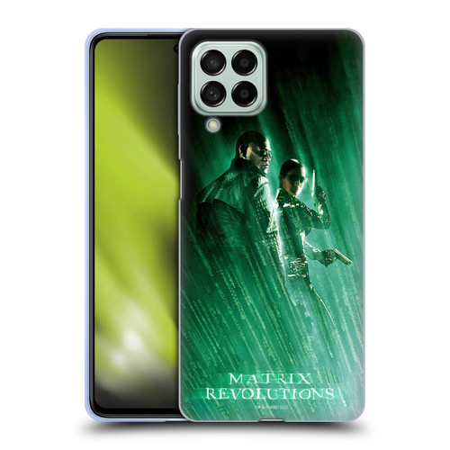 The Matrix Revolutions Key Art Morpheus Trinity Soft Gel Case for Samsung Galaxy M53 (2022)