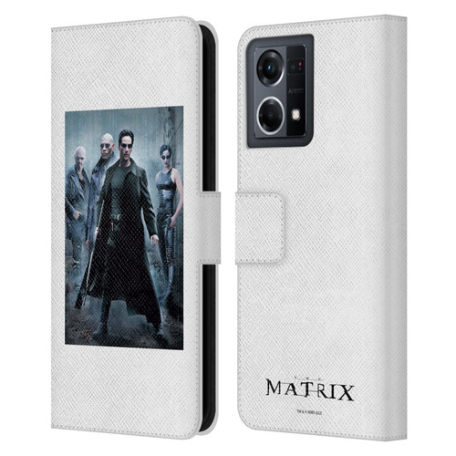 The Matrix Key Art Group 1 Leather Book Wallet Case Cover For OPPO Reno8 4G