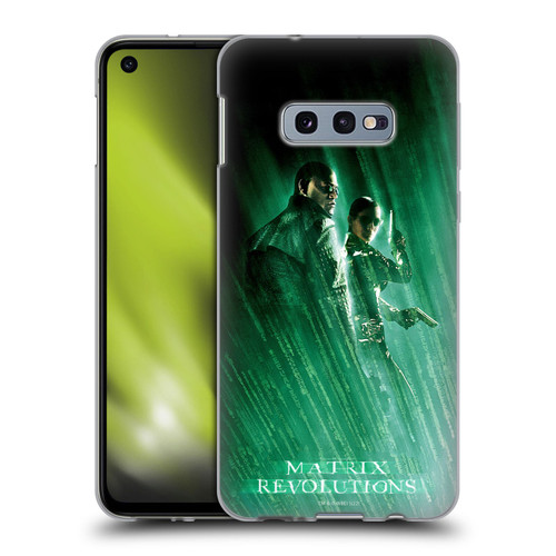 The Matrix Revolutions Key Art Morpheus Trinity Soft Gel Case for Samsung Galaxy S10e