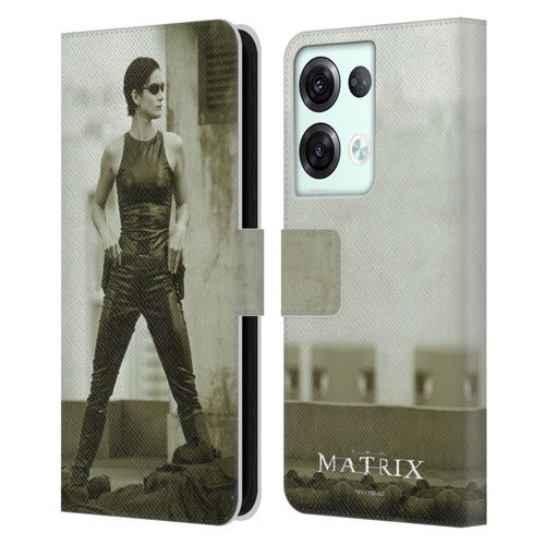 The Matrix Key Art Trinity Leather Book Wallet Case Cover For OPPO Reno8 Pro