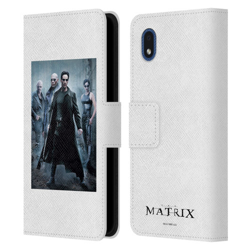 The Matrix Key Art Group 1 Leather Book Wallet Case Cover For Samsung Galaxy A01 Core (2020)