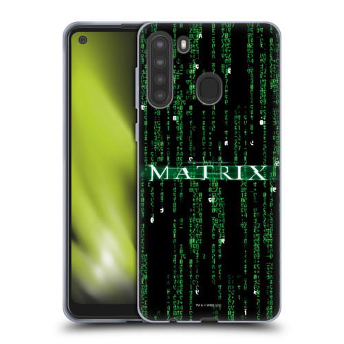 The Matrix Key Art Codes Soft Gel Case for Samsung Galaxy A21 (2020)