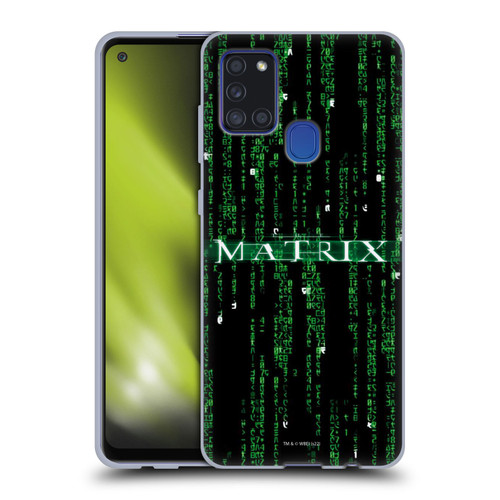 The Matrix Key Art Codes Soft Gel Case for Samsung Galaxy A21s (2020)