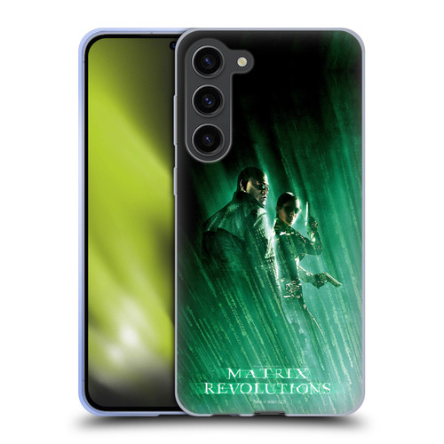 The Matrix Revolutions Key Art Morpheus Trinity Soft Gel Case for Samsung Galaxy S23+ 5G