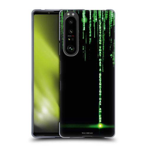 The Matrix Revolutions Key Art Everything That Has Beginning Soft Gel Case for Sony Xperia 1 III