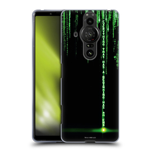The Matrix Revolutions Key Art Everything That Has Beginning Soft Gel Case for Sony Xperia Pro-I