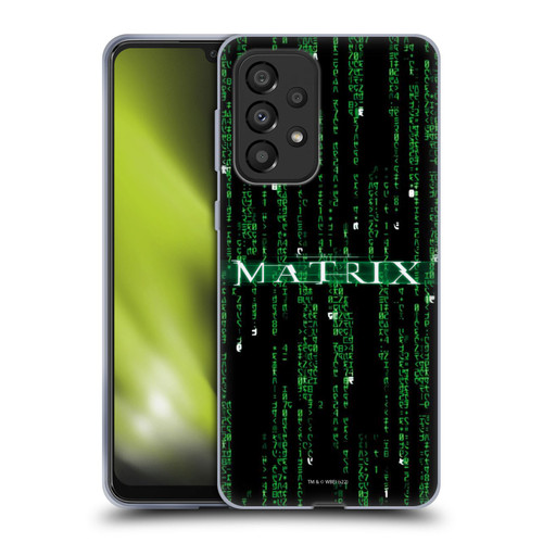 The Matrix Key Art Codes Soft Gel Case for Samsung Galaxy A33 5G (2022)