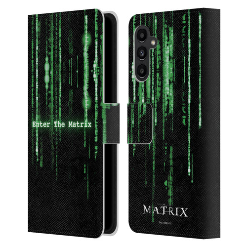 The Matrix Key Art Enter The Matrix Leather Book Wallet Case Cover For Samsung Galaxy A13 5G (2021)