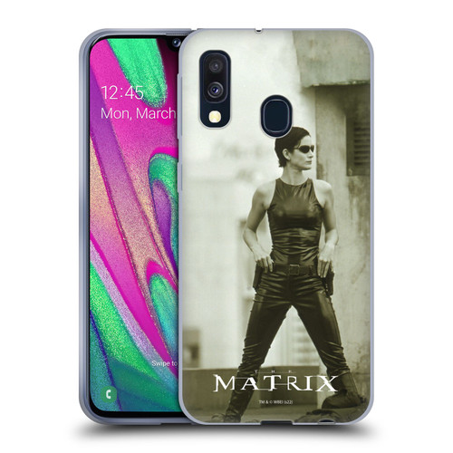 The Matrix Key Art Trinity Soft Gel Case for Samsung Galaxy A40 (2019)