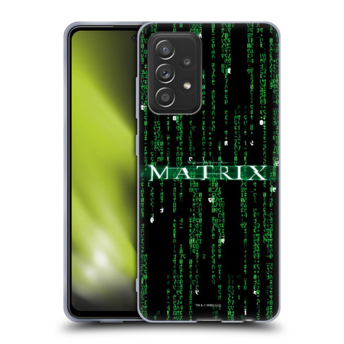 The Matrix Key Art Codes Soft Gel Case for Samsung Galaxy A52 / A52s / 5G (2021)