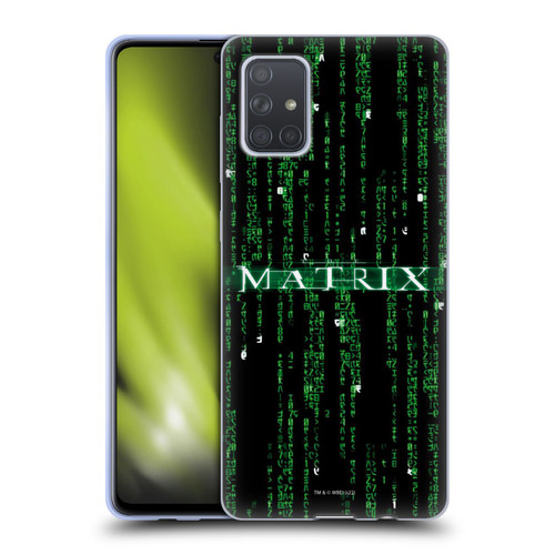 The Matrix Key Art Codes Soft Gel Case for Samsung Galaxy A71 (2019)