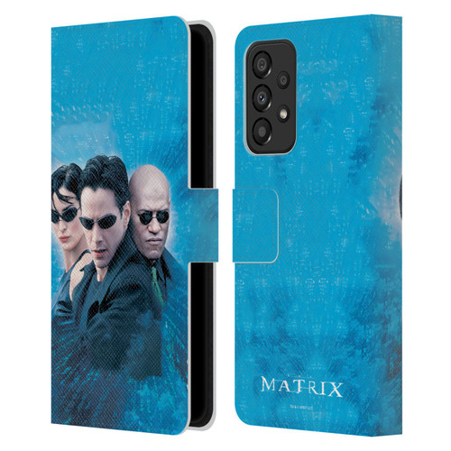 The Matrix Key Art Group 3 Leather Book Wallet Case Cover For Samsung Galaxy A33 5G (2022)