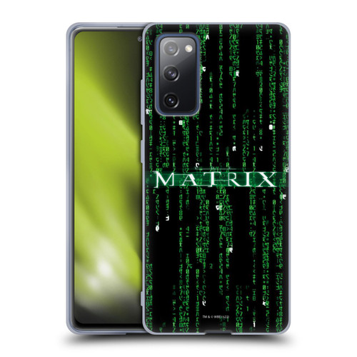 The Matrix Key Art Codes Soft Gel Case for Samsung Galaxy S20 FE / 5G