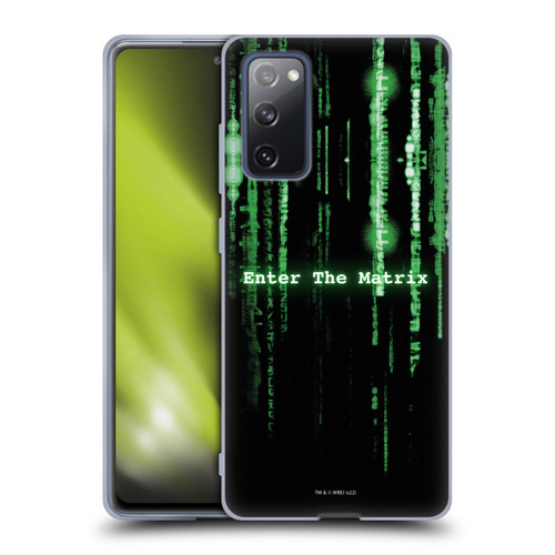 The Matrix Key Art Enter The Matrix Soft Gel Case for Samsung Galaxy S20 FE / 5G