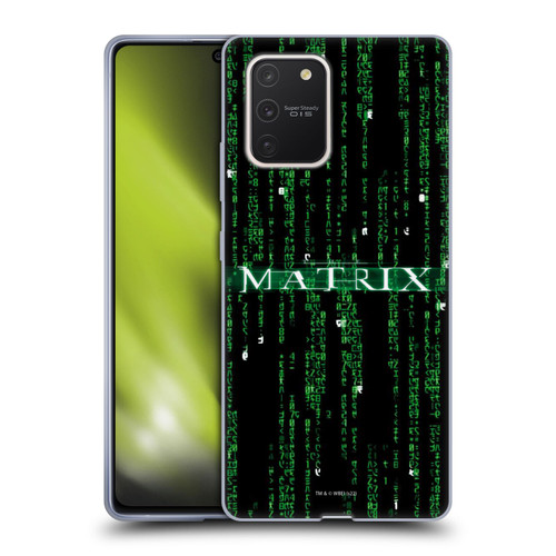 The Matrix Key Art Codes Soft Gel Case for Samsung Galaxy S10 Lite