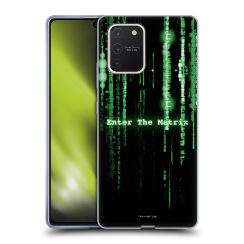 The Matrix Key Art Enter The Matrix Soft Gel Case for Samsung Galaxy S10 Lite