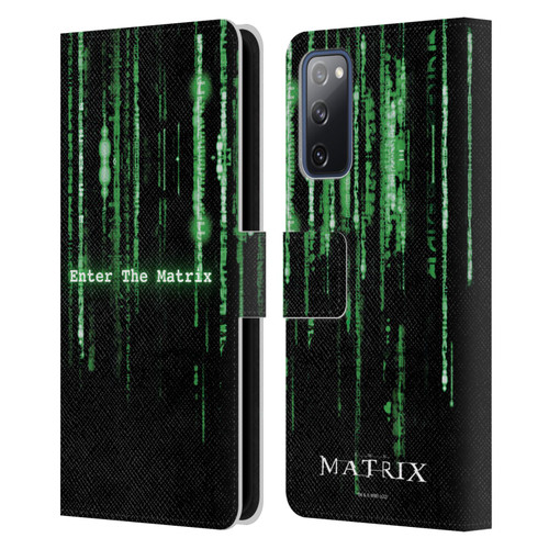 The Matrix Key Art Enter The Matrix Leather Book Wallet Case Cover For Samsung Galaxy S20 FE / 5G