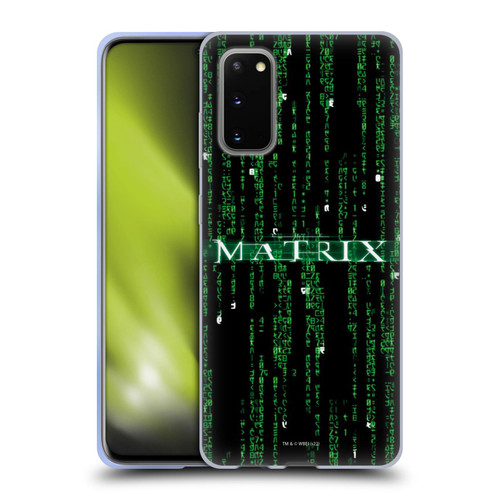 The Matrix Key Art Codes Soft Gel Case for Samsung Galaxy S20 / S20 5G