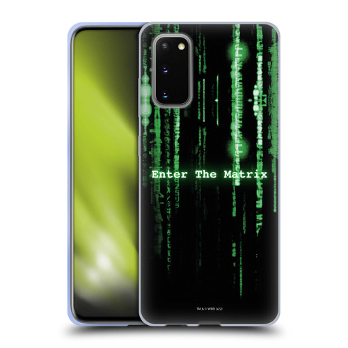 The Matrix Key Art Enter The Matrix Soft Gel Case for Samsung Galaxy S20 / S20 5G