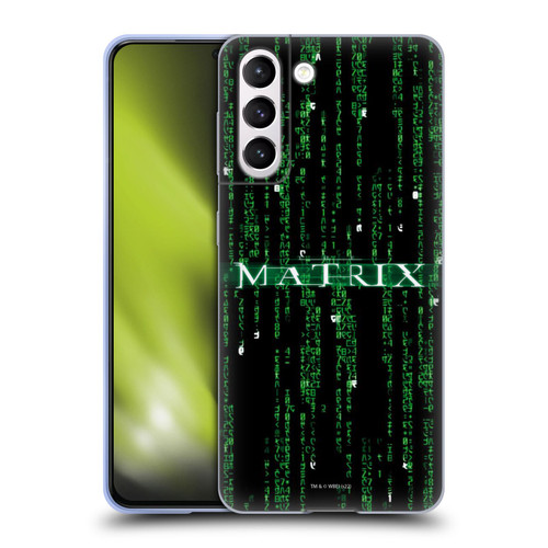 The Matrix Key Art Codes Soft Gel Case for Samsung Galaxy S21 5G
