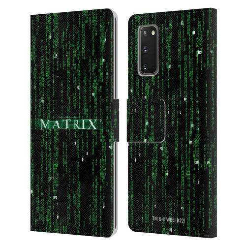 The Matrix Key Art Codes Leather Book Wallet Case Cover For Samsung Galaxy S20 / S20 5G