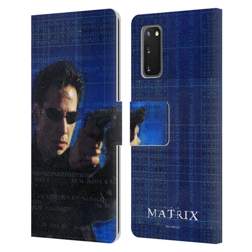 The Matrix Key Art Neo 1 Leather Book Wallet Case Cover For Samsung Galaxy S20 / S20 5G