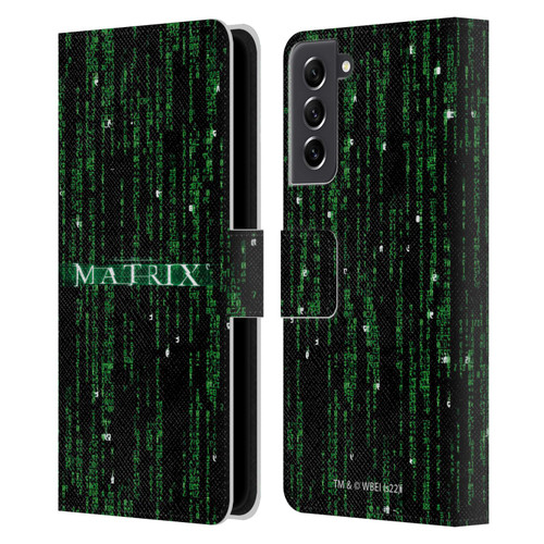 The Matrix Key Art Codes Leather Book Wallet Case Cover For Samsung Galaxy S21 FE 5G
