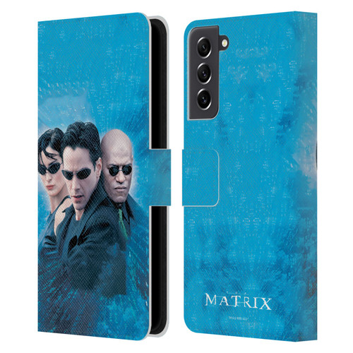 The Matrix Key Art Group 3 Leather Book Wallet Case Cover For Samsung Galaxy S21 FE 5G