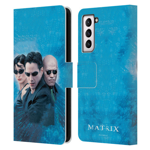 The Matrix Key Art Group 3 Leather Book Wallet Case Cover For Samsung Galaxy S21 5G