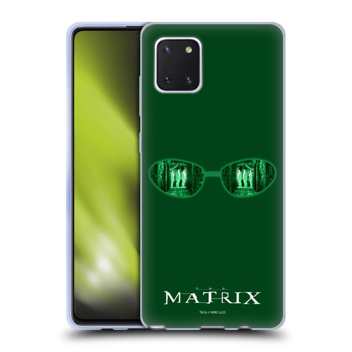 The Matrix Key Art Glass Soft Gel Case for Samsung Galaxy Note10 Lite
