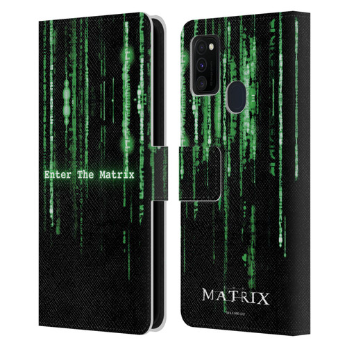 The Matrix Key Art Enter The Matrix Leather Book Wallet Case Cover For Samsung Galaxy M30s (2019)/M21 (2020)