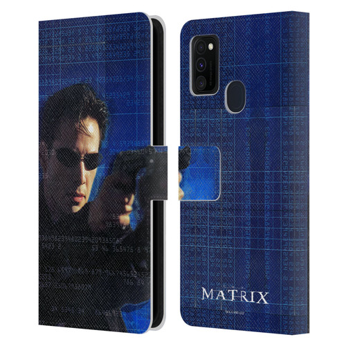 The Matrix Key Art Neo 1 Leather Book Wallet Case Cover For Samsung Galaxy M30s (2019)/M21 (2020)