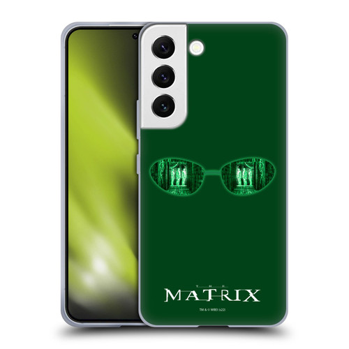 The Matrix Key Art Glass Soft Gel Case for Samsung Galaxy S22 5G