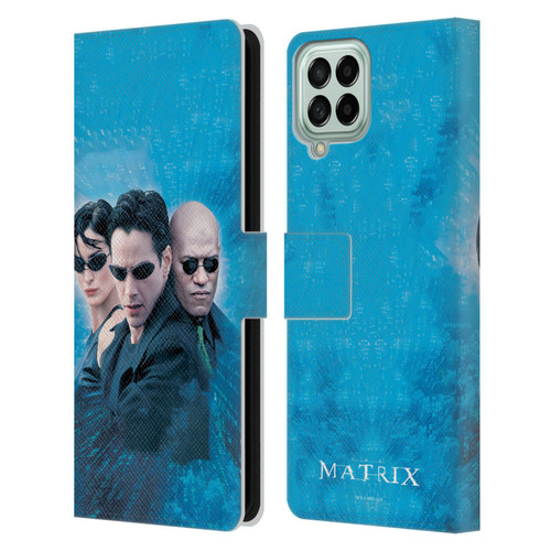The Matrix Key Art Group 3 Leather Book Wallet Case Cover For Samsung Galaxy M53 (2022)