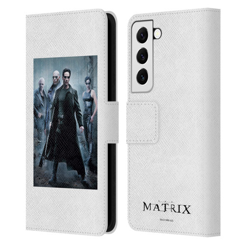 The Matrix Key Art Group 1 Leather Book Wallet Case Cover For Samsung Galaxy S22 5G