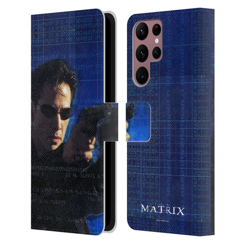 The Matrix Key Art Neo 1 Leather Book Wallet Case Cover For Samsung Galaxy S22 Ultra 5G