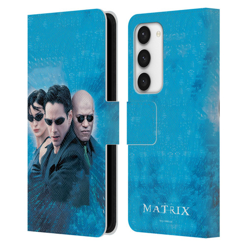 The Matrix Key Art Group 3 Leather Book Wallet Case Cover For Samsung Galaxy S23 5G