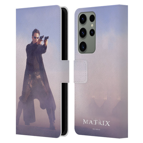 The Matrix Key Art Neo 2 Leather Book Wallet Case Cover For Samsung Galaxy S23 Ultra 5G