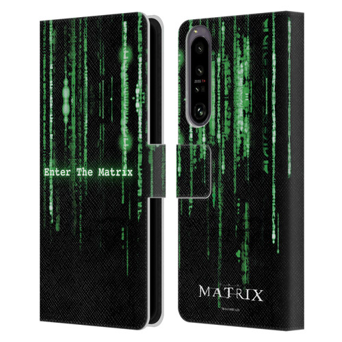 The Matrix Key Art Enter The Matrix Leather Book Wallet Case Cover For Sony Xperia 1 IV